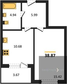 48,2 м², 1-комнатная квартира 5 300 000 ₽ - изображение 119