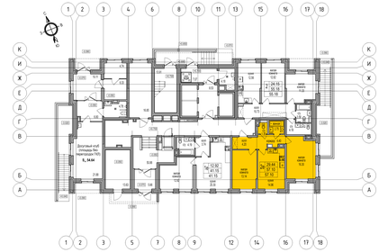 61,3 м², 2-комнатная квартира 12 309 126 ₽ - изображение 63