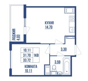 34,5 м², 1-комнатная квартира 5 499 000 ₽ - изображение 54