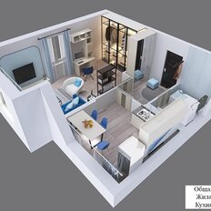 Квартира 45,2 м², 1-комнатная - изображение 4