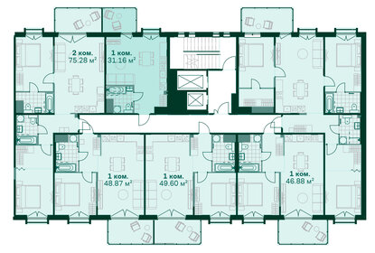 Квартира 31,2 м², студия - изображение 2