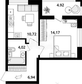 Квартира 38,3 м², 1-комнатная - изображение 1