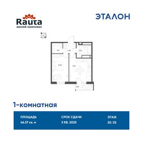 51,5 м², 1-комнатная квартира 6 200 000 ₽ - изображение 35