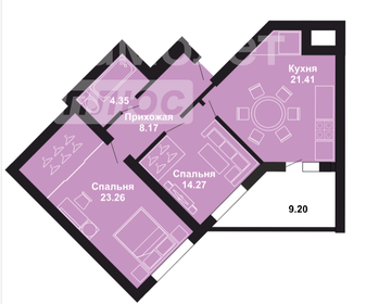 75,3 м², 2-комнатная квартира 8 500 000 ₽ - изображение 42