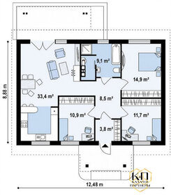 60 м² дом, 8 соток участок 3 450 000 ₽ - изображение 48