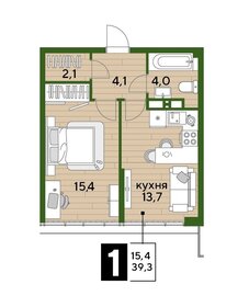 39,3 м², 1-комнатная квартира 7 573 110 ₽ - изображение 67