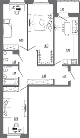 Квартира 89 м², 3-комнатная - изображение 1