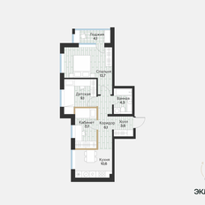 Квартира 49,7 м², 2-комнатная - изображение 5