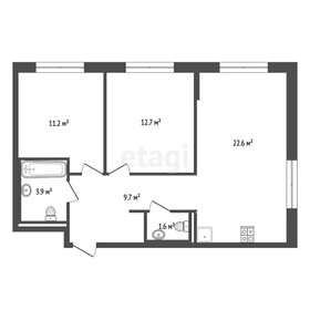 Квартира 61,7 м², 2-комнатная - изображение 1