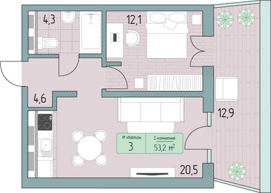 78,4 м², 2-комнатные апартаменты 16 401 000 ₽ - изображение 16