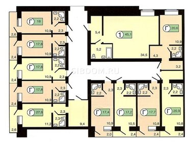 Квартира 17 м², 1-комнатная - изображение 5