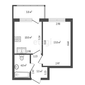 32,7 м², 1-комнатная квартира 7 400 000 ₽ - изображение 106