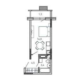 23,2 м², квартира-студия 4 570 400 ₽ - изображение 13