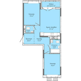 59 м², 3-комнатная квартира 5 260 000 ₽ - изображение 68