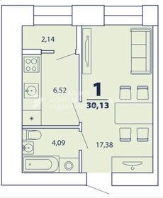 33 м², 1-комнатная квартира 3 250 000 ₽ - изображение 67
