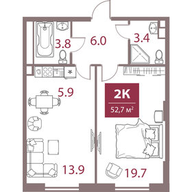 62,6 м², 2-комнатная квартира 33 900 000 ₽ - изображение 121