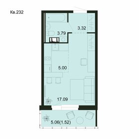 Квартира 30,7 м², студия - изображение 1