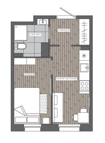 24,7 м², 1-комнатная квартира 3 969 000 ₽ - изображение 10