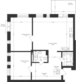 93,5 м², 2-комнатная квартира 13 091 400 ₽ - изображение 41