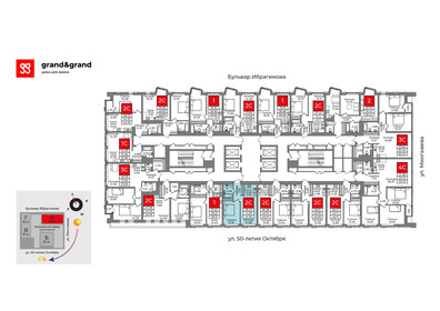 42,6 м², 2-комнатная квартира 12 642 000 ₽ - изображение 50