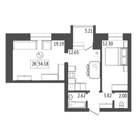 Квартира 54,2 м², 2-комнатная - изображение 2