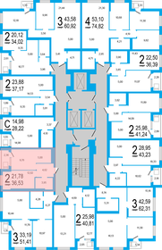 37,2 м², 2-комнатная квартира 5 538 330 ₽ - изображение 17
