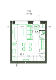 Квартира 53,6 м², 3-комнатная - изображение 1