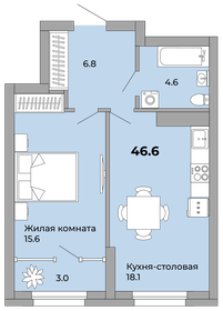 49,7 м², 1-комнатная квартира 7 007 700 ₽ - изображение 29