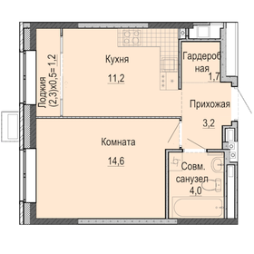 35,9 м², 1-комнатная квартира 3 331 000 ₽ - изображение 11