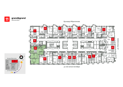 60,1 м², 3-комнатная квартира 14 385 500 ₽ - изображение 40