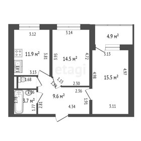 56,8 м², 2-комнатная квартира 16 200 000 ₽ - изображение 35