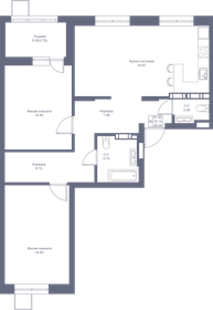 140 м², 3-комнатная квартира 14 700 000 ₽ - изображение 94