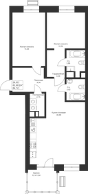 84,5 м², 2-комнатная квартира 12 420 030 ₽ - изображение 43