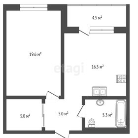 Квартира 53,7 м², 1-комнатная - изображение 1