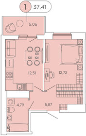 39 м², 1-комнатная квартира 6 699 000 ₽ - изображение 78