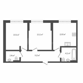 Квартира 59 м², 2-комнатная - изображение 1