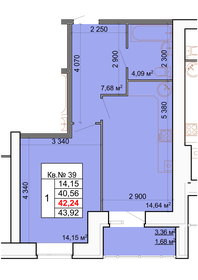 42,2 м², 1-комнатная квартира 4 139 520 ₽ - изображение 11