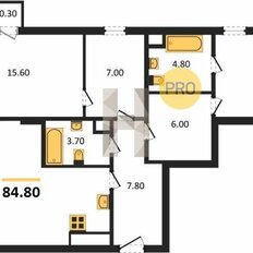 Квартира 89,9 м², 2-комнатная - изображение 5