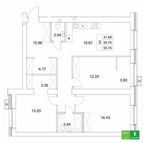 87,8 м², 3-комнатная квартира 14 756 000 ₽ - изображение 47