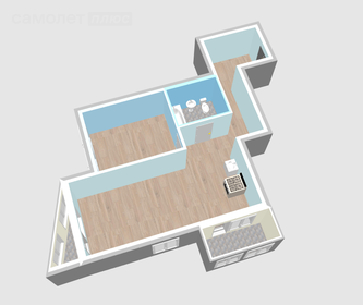 44 м², 2-комнатная квартира 8 400 000 ₽ - изображение 55