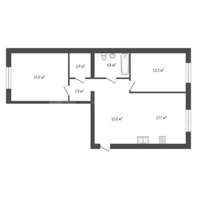 Квартира 72,5 м², 2-комнатная - изображение 1