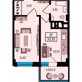 32 м², 2-комнатная квартира 2 800 000 ₽ - изображение 65