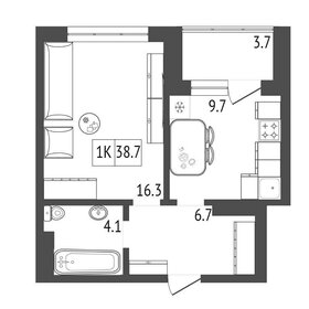 42 м², 1-комнатная квартира 4 711 751 ₽ - изображение 13
