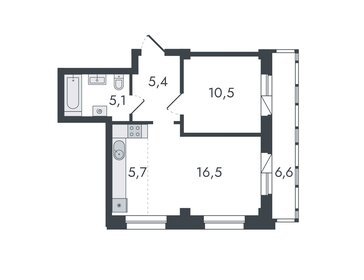 45,3 м², 2-комнатная квартира 5 370 000 ₽ - изображение 84
