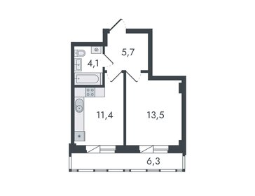 37,7 м², 1-комнатная квартира 3 999 000 ₽ - изображение 103