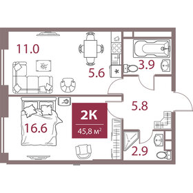 37 м², 2-комнатная квартира 13 850 000 ₽ - изображение 126