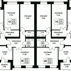 Квартира 59,4 м², 2-комнатная - изображение 4