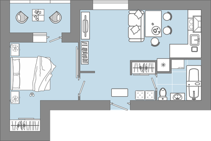 53 м², 2-комнатная квартира 4 700 000 ₽ - изображение 97