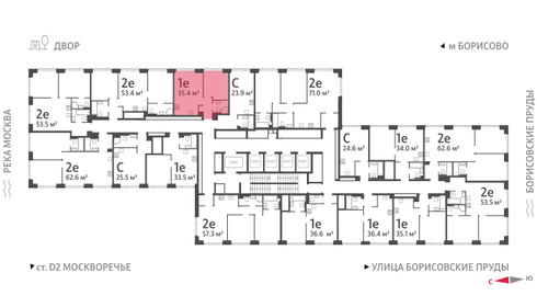 37 м², 1-комнатная квартира 14 883 287 ₽ - изображение 25