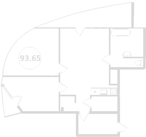 Квартира 118,7 м², 2-комнатная - изображение 1